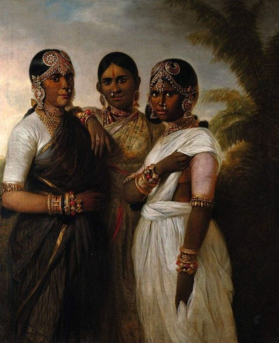 tableau indien toile femmes